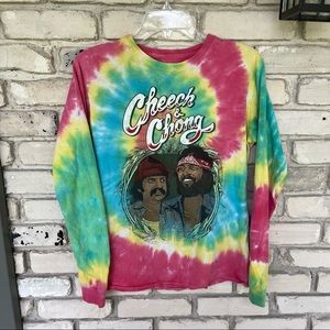 Cheech & Chong tye dye long sleeve shirt